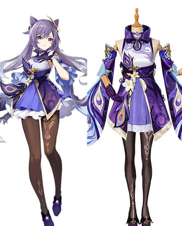 Genshin Impact Keqing cosplay costumes